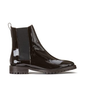 RIVECOUR – Boots vernies en cuir vernis