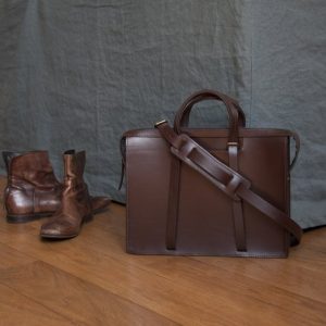 Bleu de Chauffe – Briefcase 100% cuir Bleu de Chauffe