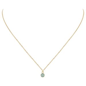 CAROLINE NAJMAN – Collier doré à l’or fin calcédoine bleue MOOREA CAROLINE NAJMAN – Collier doré à l’or fin calcédoine bleue MOOREA