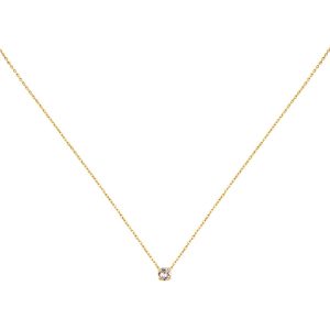 CAROLINE NAJMAN – Collier doré à l’or fin cristal blanc PARIS