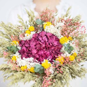 réconciliation végétale – Bouquet de fleurs séchées xxl hortensia