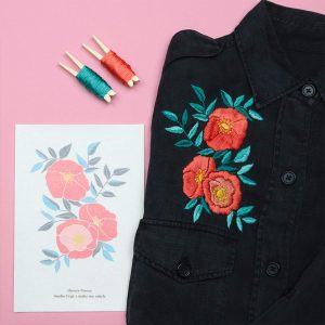 Make Me Stitch – Kit de broderie flower power Make Me Stitch – Kit de broderie flower power