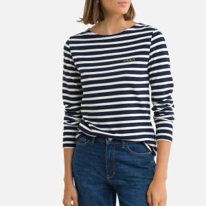 MAISON LABICHE – T-shirt rayé AMOUR col bateau coton bio MAISON LABICHE – T-shirt rayé AMOUR col bateau coton bio