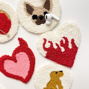 HoopatelierStore – Kit Dessous de verre Broderie HoopatelierStore – Kit Dessous de verre Broderie