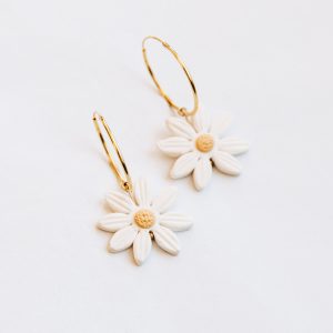 PepperYouStudio – Boucles d’oreilles White Daisy Flower PepperYouStudio – Boucles d’oreilles White Daisy Flower