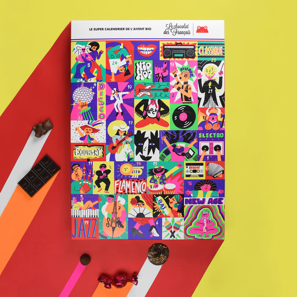 Le Chocolat des Français – Le Super Calendrier de l’Avent bio 🎶 Le Chocolat des Français – Le Super Calendrier de l’Avent bio 🎶