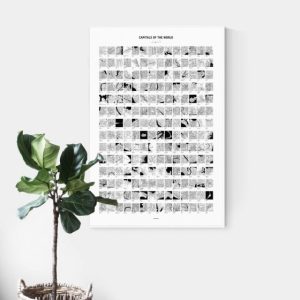 Affiche Plan des capitales