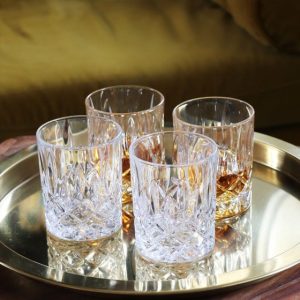 Coffret de quatre verres à whisky