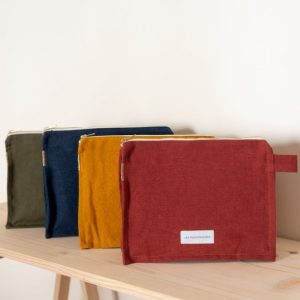 Les Pensionnaires – Trousse de toilette en toile de coton bio