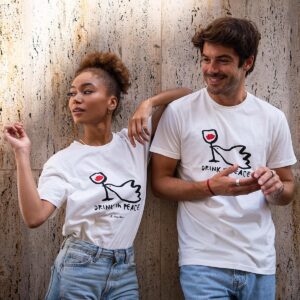 T-shirt Drink in Peace blanc – Les Raffineurs T-shirt Drink in Peace blanc – Les Raffineurs