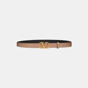 VALENTINO GARAVANI – Ceinture réversible Vlogo en cuir VALENTINO GARAVANI – Ceinture réversible Vlogo en cuir
