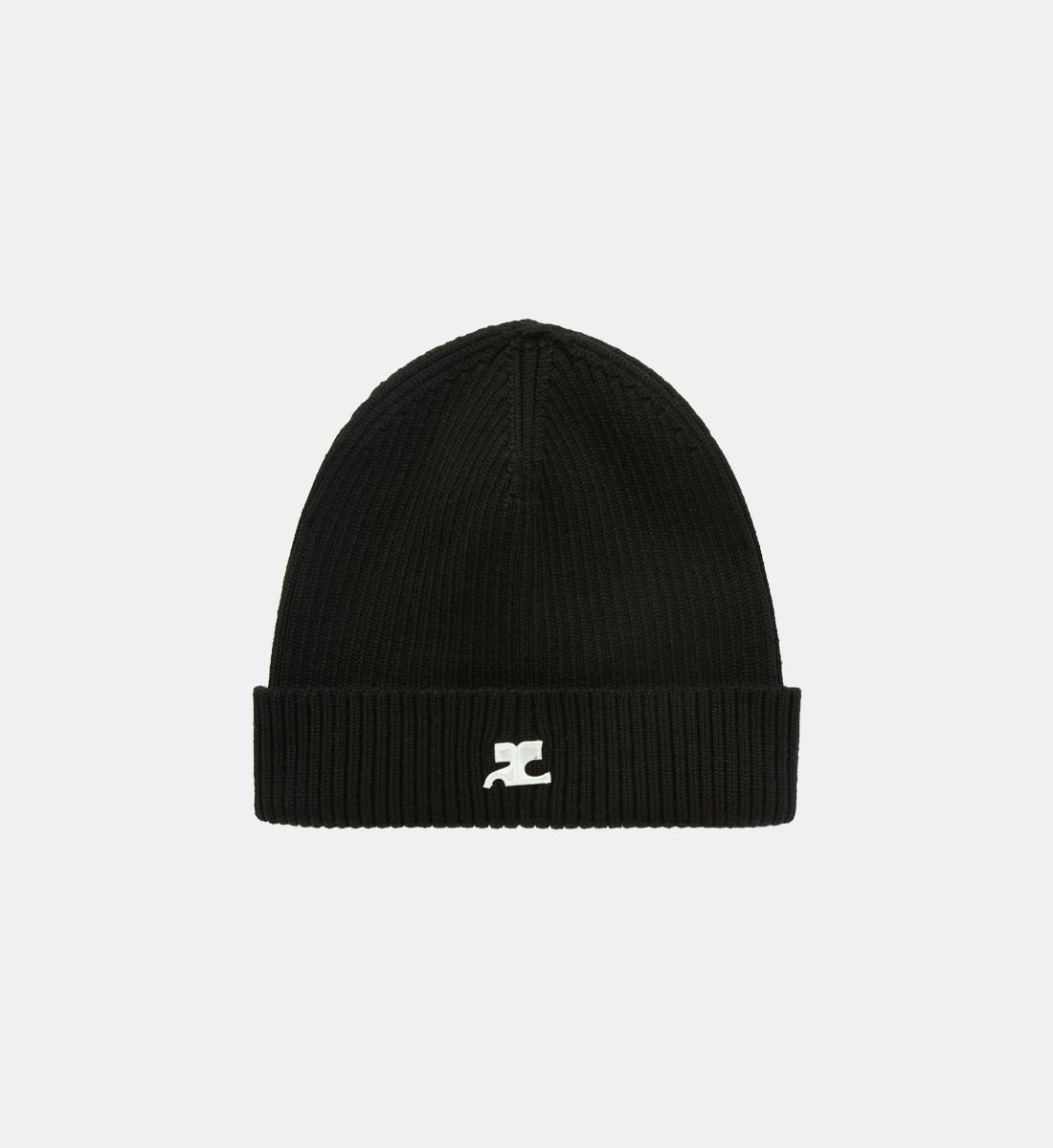 COURRÈGES – Bonnet monogramme laine COURRÈGES – Bonnet monogramme laine