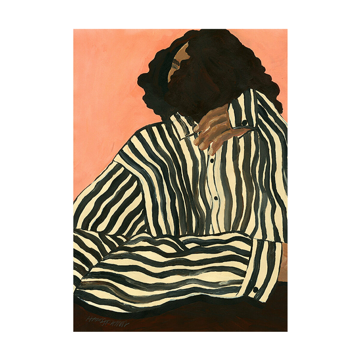 The Poster Club – Affiche 100×140 Serene Stripes – The Poster Club The Poster Club – Affiche 100×140 Serene Stripes – The Poster Club