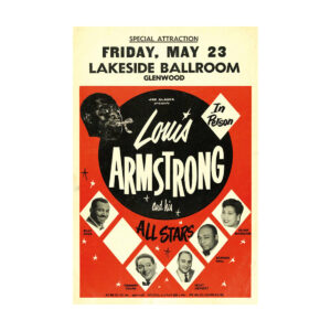 Blue-shaker – Affiche Louis Armstrong 30 x 40 cm – Blue Shaker Blue-shaker – Affiche Louis Armstrong 30 x 40 cm – Blue Shaker