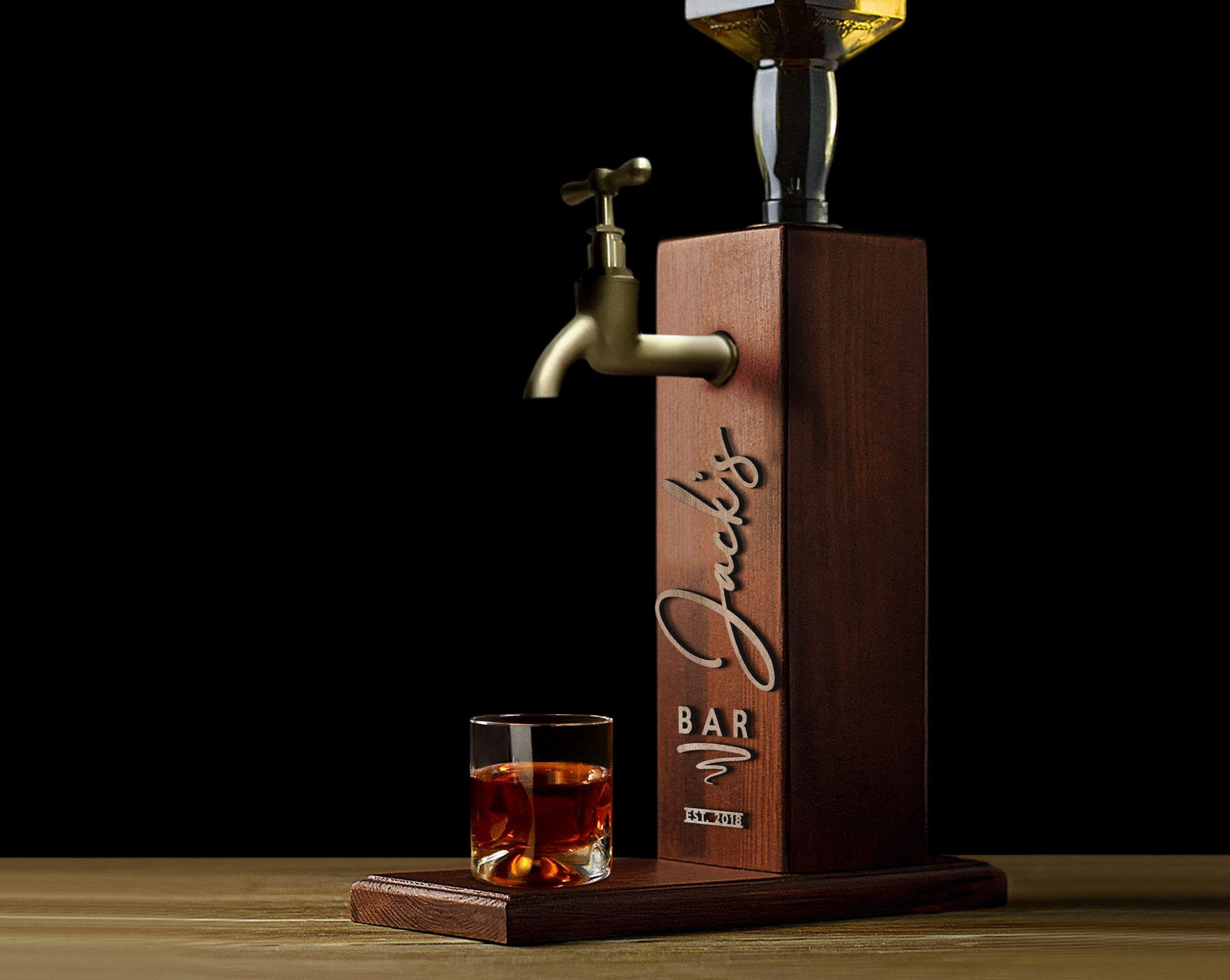 Distributeur Whisky en bois Distributeur Whisky en bois