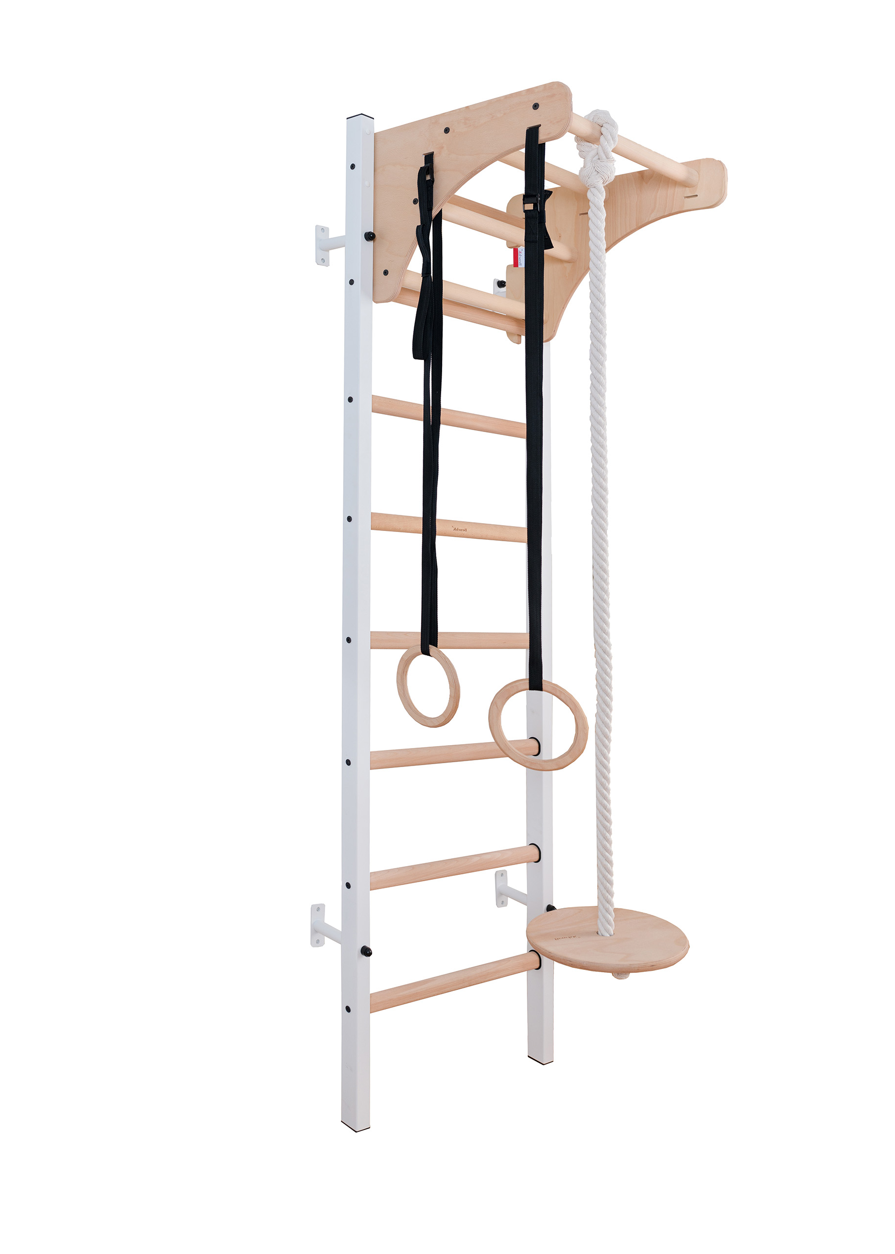 BenchK – Espalier bois métal blanc BenchK – Espalier bois métal blanc