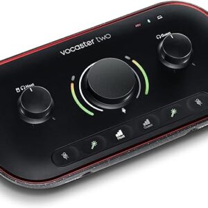 Focusrite Vocaster Two — Interface d’enregistrement pour podcasts Focusrite Vocaster Two — Interface d’enregistrement pour podcasts