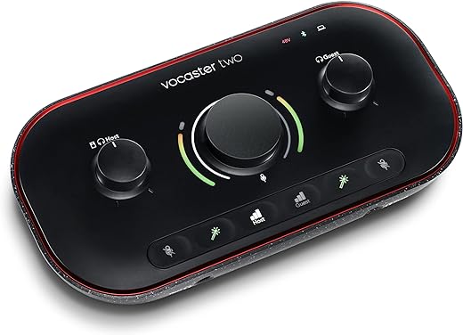 Focusrite Vocaster Two — Interface d’enregistrement pour podcasts Focusrite Vocaster Two — Interface d’enregistrement pour podcasts