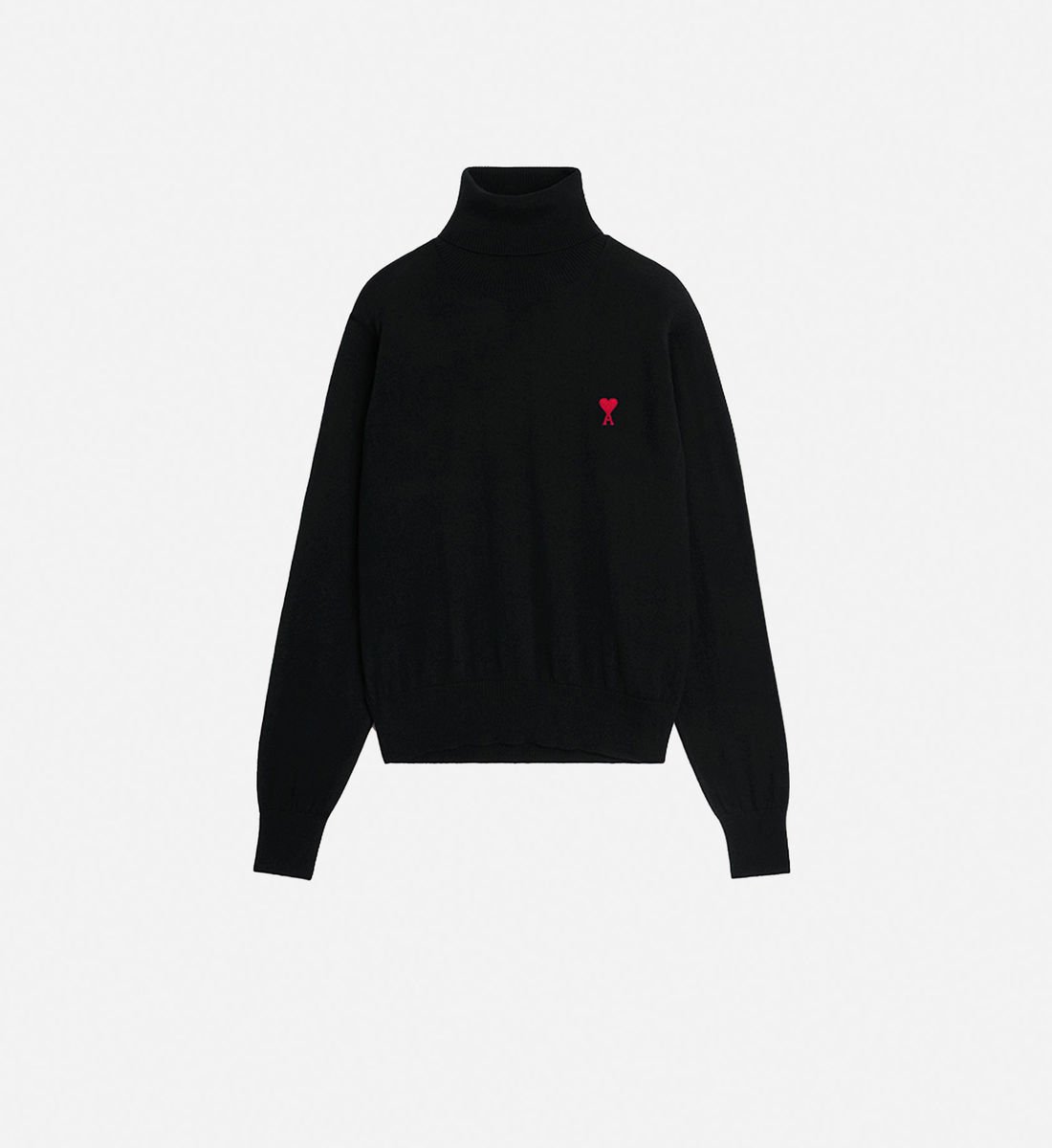AMI Paris – Pull Col Roulé Avec Broderie Ami De Coeur AMI Paris – Pull Col Roulé Avec Broderie Ami De Coeur