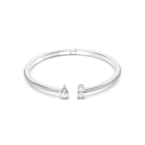 SWAROVSKI – Manchette Attract, Tailles variées, Blanc, Métal rhodié SWAROVSKI – Manchette Attract, Tailles variées, Blanc, Métal rhodié