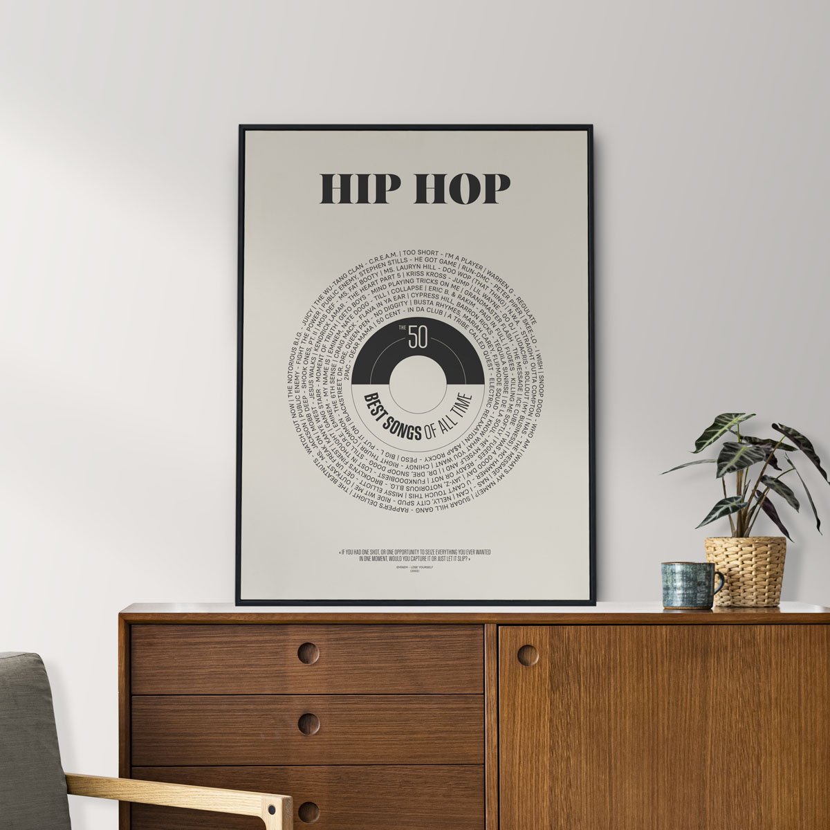 Affiches & Chips – Affiche Hip Hop playlist parfaite Affiche La playlist parfaite Hip Hop - Les Raffineurs