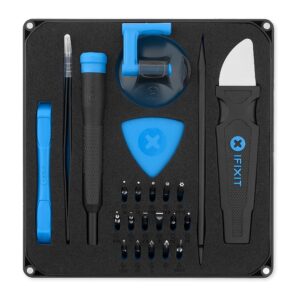 iFixit – Essential Electronics Toolkit iFixit Essential Electronics Toolkit, kit Outils avec Tournevis, 16 Embouts (4 mm) & Outils pour Ouvrir, réparation électronique