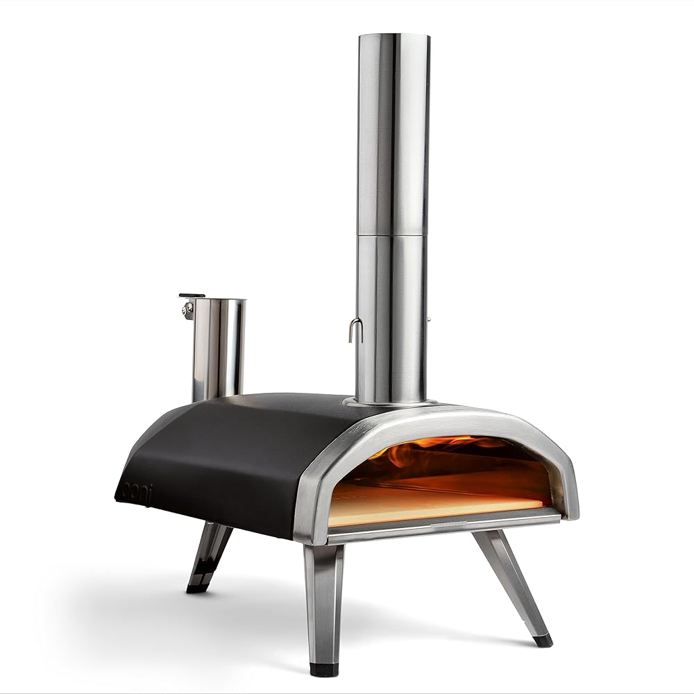 Ooni Fyra 12 – Four à pizza à pellets Ooni Fyra 12 four a pizza à pellets de bois – Four à pizza extérieur – Four à pizza portable – Cuisine exterieure – Cuire d'authentiques pizzas sur pierre en 60 secondes
