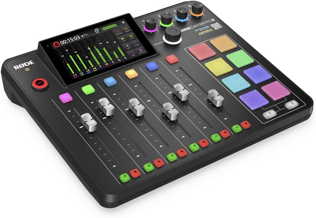 RØDE RØDECaster Pro II – Solution de production tout-en-un pour le podcasting RØDE RØDECaster Pro II Solution de production tout-en-un pour le podcasting, le streaming, la production musicale et la création de contenu
