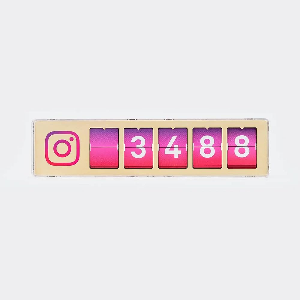 Smiirl – Compteur d’Abonnés Smiirl – Compteur d’Abonnés Instagram Instantané – Connecté à Vos Réseaux Sociaux Professionnels en Temps Réel – Boosteur de Visibilité et de Fidélité – Design en Bois – WiFi –...