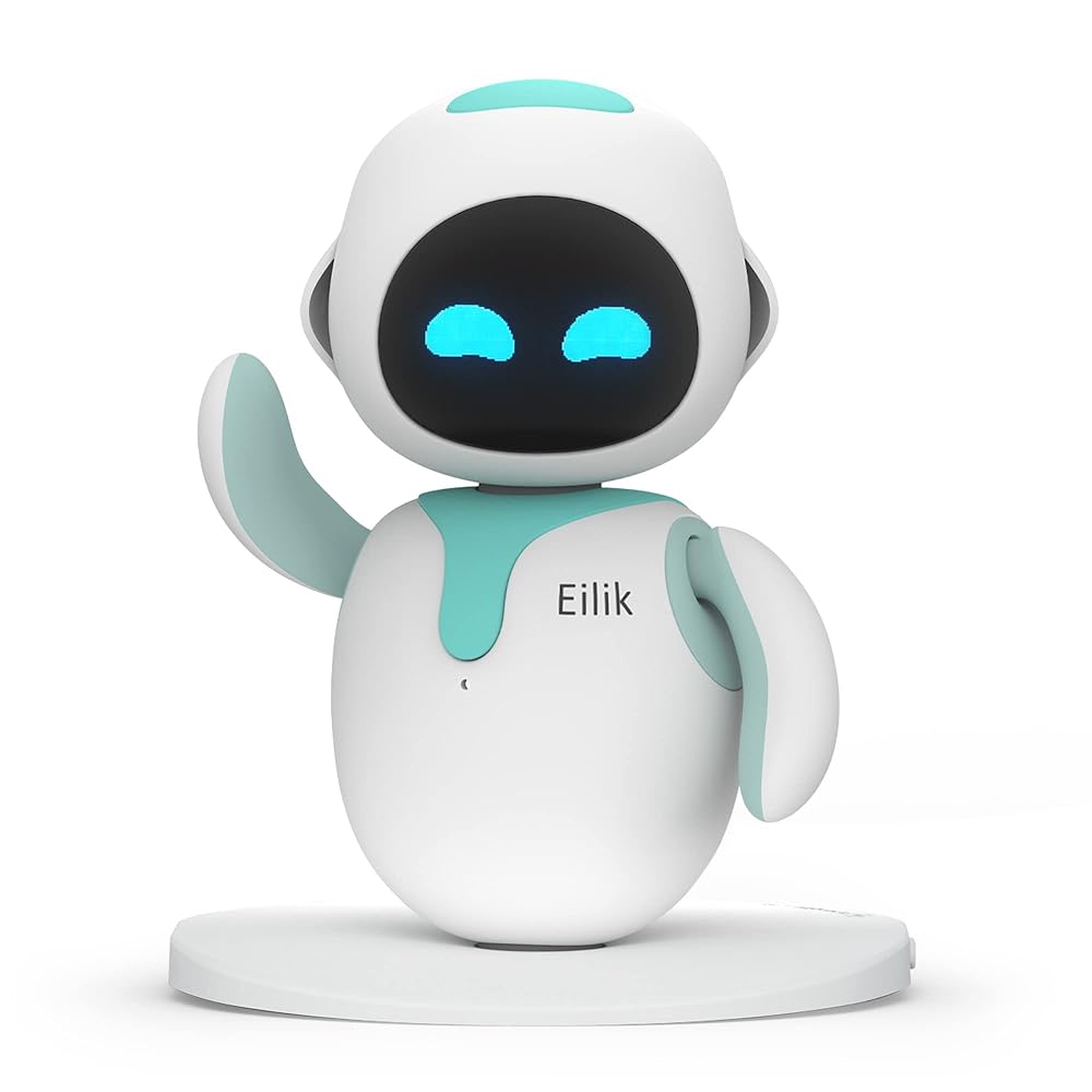ENERGIZE LAB – Eilik Bleu Robot de Compagnie Eilik Bleu - Robot de Compagnie pour Les Enfants et Les Adultes : Votre Partenaire Interactif avec des Mises À Jour Constantes, Débordant d’émotions, Un pour Garçons et Filles.