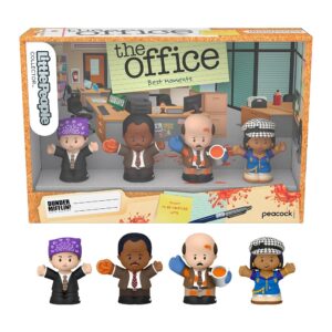 LittlePeople Collector – The Office Coffret spécial LittlePeople Collector The Office : Coffret, Moments Cultes édition spéciale pour adultes et fans, inspiré de la série télévisée américaine, 4 figurines incluse, HVG56