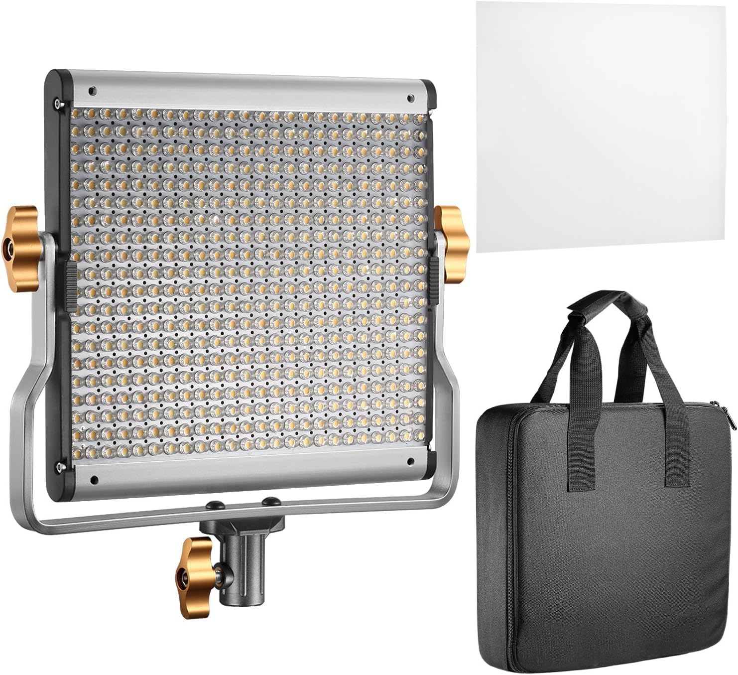 Neewer – Panneau Lumière Studio LED 480 Neewer 480 LED Panneau Lumière Studio Vidéo Eclairage pour Photo, 3200-5600K CRI 96+ Bi-Couleur Intensité Réglable avec Montage U