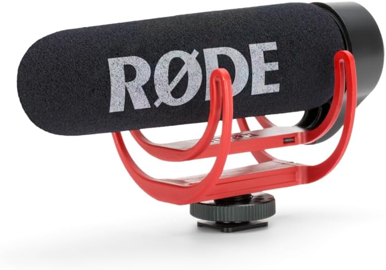 RØDE – VideoMic GO Microphone Shotgun RØDE VideoMic GO Microphone shotgun léger sur caméra pour la réalisation de films, la création de contenu et l'enregistrement sur site